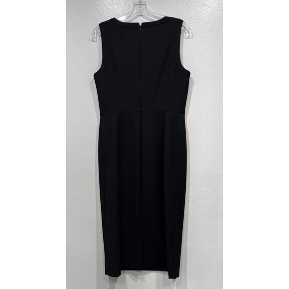 J. Crew Four Season Stretch Sheath Dress Womens Black Classic Work Career 6 - Picture 5 of 7